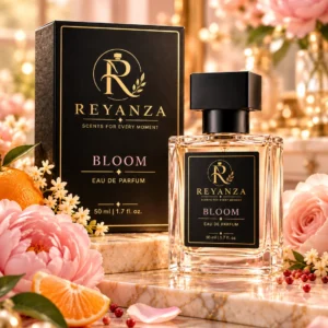 Reyanza Bloom Eau de Parfum for women 50 ml with black and gold presentation box