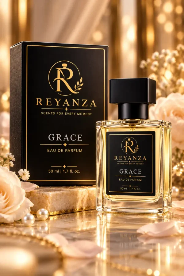 Reyanza Grace Eau de Parfum for women 50 ml with black and gold presentation box