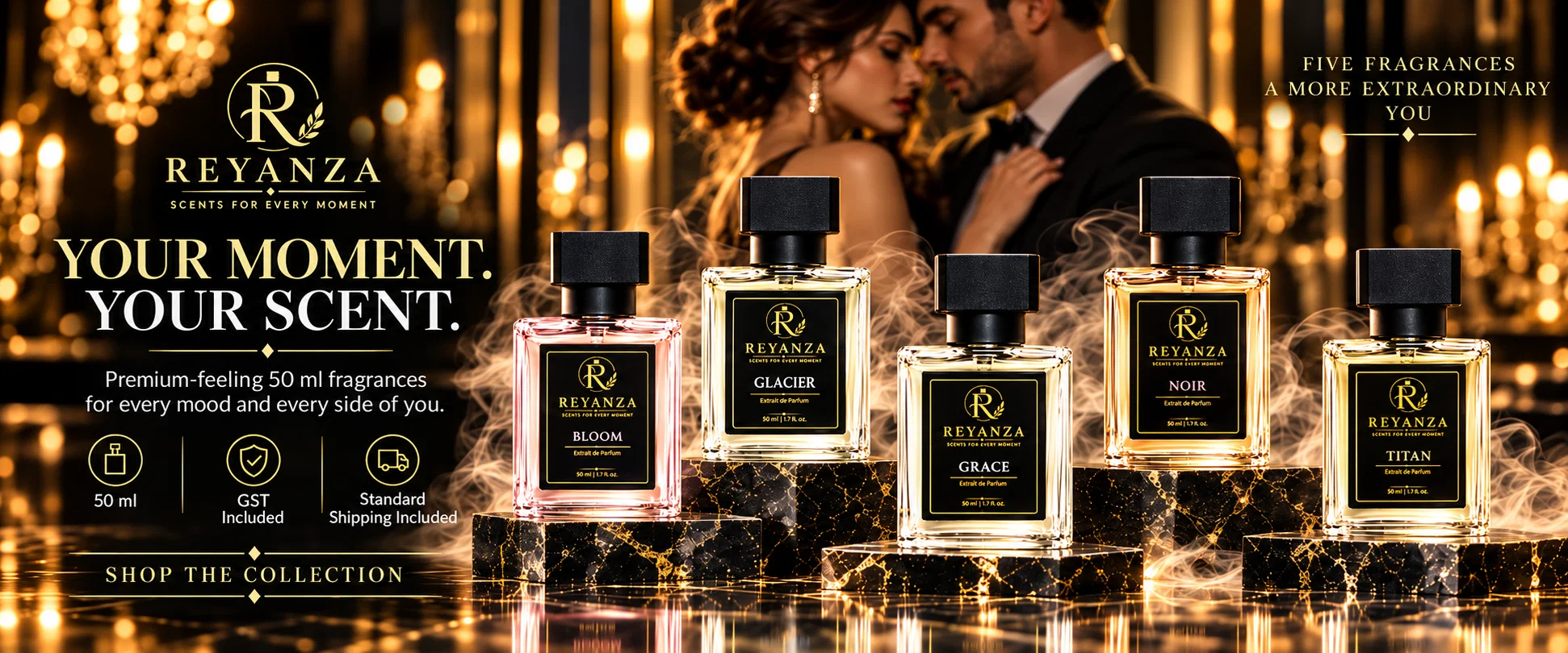 Reyanza 50 ml perfume collection for men women and unisex fragrance lovers